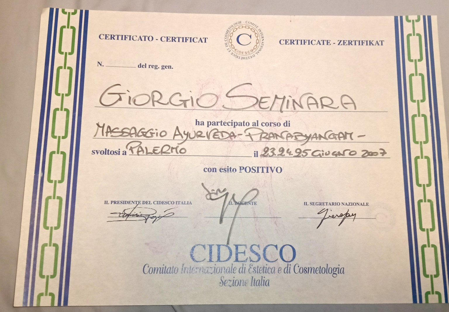 Massaggio Ayurvedico — Marma Byangam — CIDESCO Italia