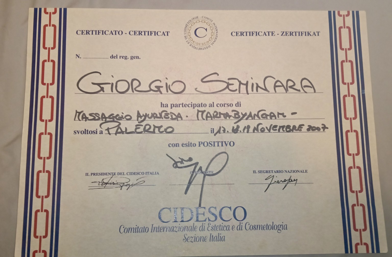 Massaggio Ayurveda — Marma Byangam — CIDESCO Italia